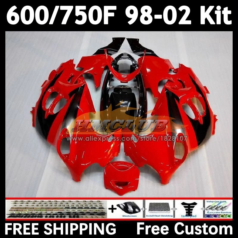 Body For SUZUKI KATANA GSXF 600 750 GSXF600 1998 1999 2000 2001 2002 24No.18 red stock GSX750F GSXF750 98 99 00 01 02 Fairing