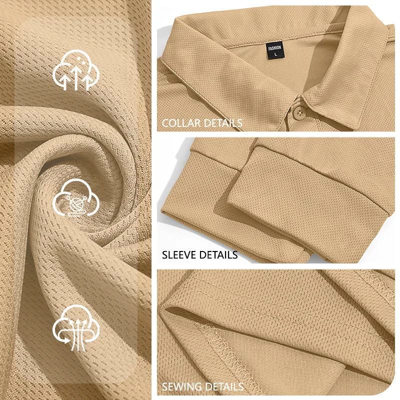 Long-sleeved Loose Top Lapel T-shirt Men's Autumn New Outdoor Tactical Polo Shirt Men's