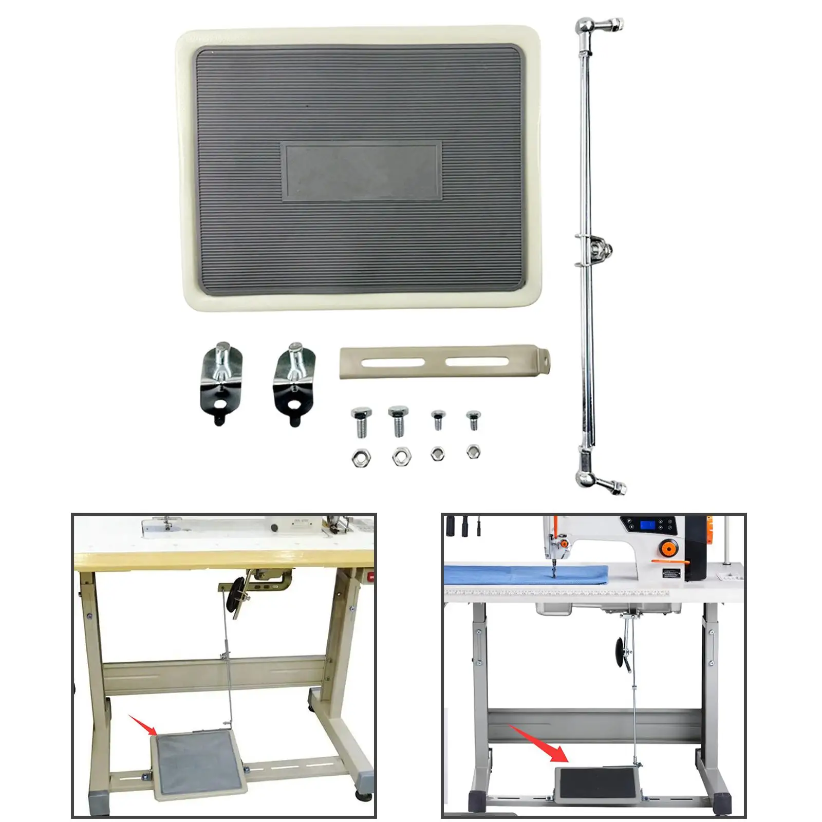 Professional Sewing Machine Foot Pedal Durable Metal Assembly Set Practical Accessory for Old Alpha Sewing Machine Pedal