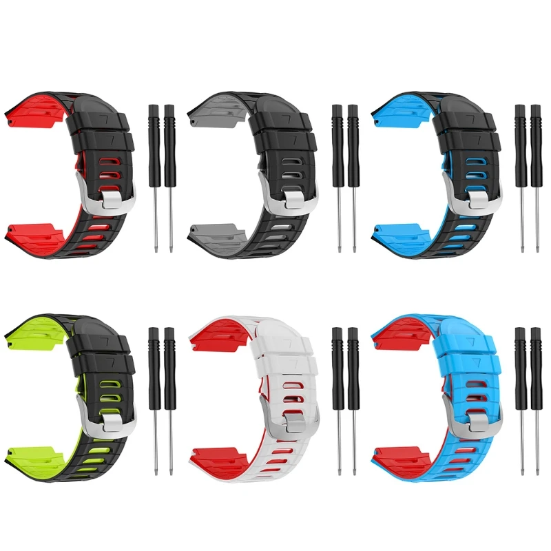 Silicone Bands Adjustable Smartwatch Straps for Garmin-Forerunner 920XT Sports Bracelet Soft Strap Wristband