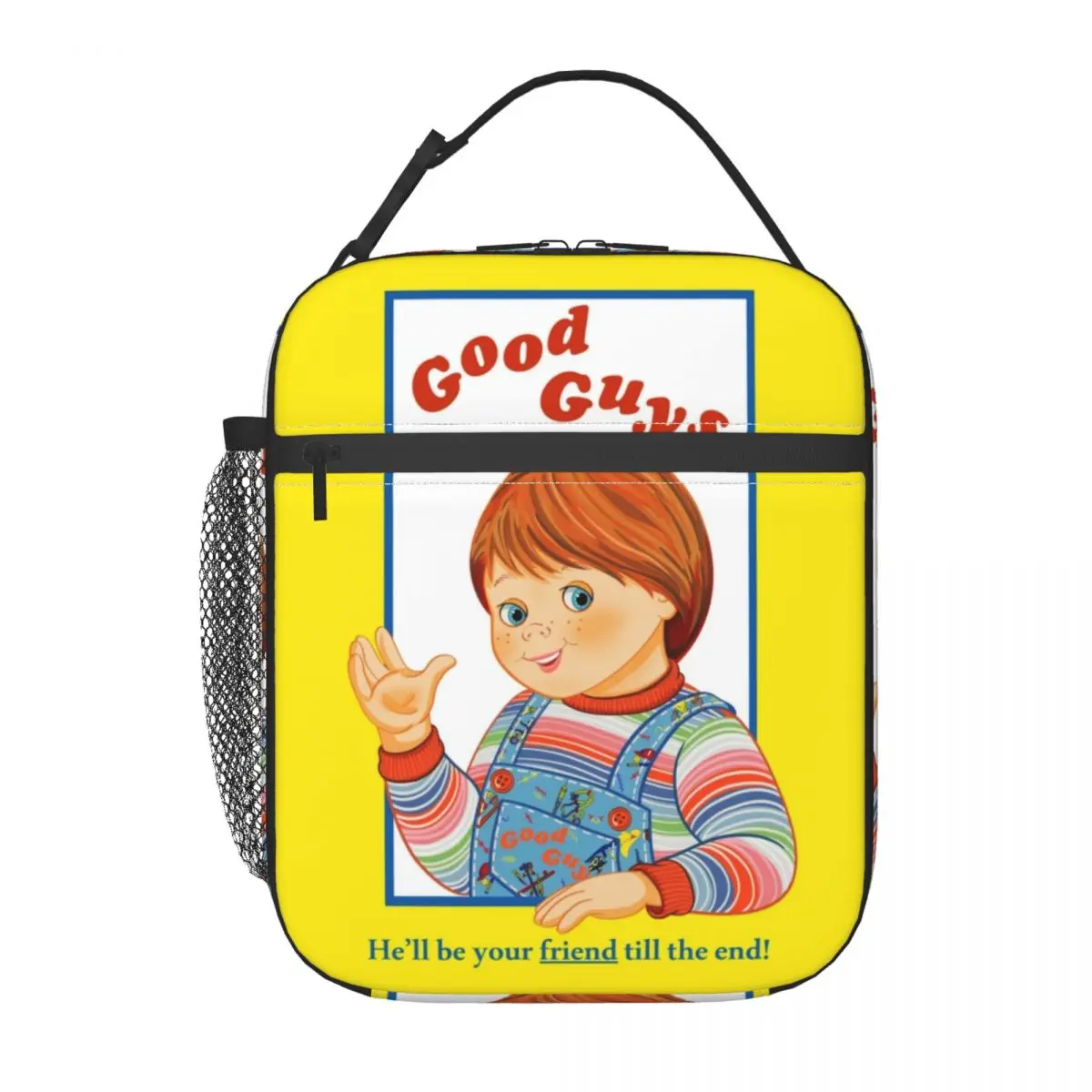 Custom Good Guys Chucky Lunch Bag Men Women Thermal Cooler Child\'s Play Doll Insulated Lunch Box for Student School