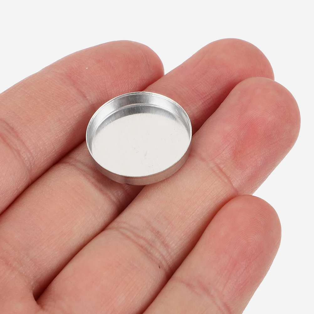 30pcs Empty Eyeshadow Pans Round Makeup Palette Small Powder Trays For Travel Blush Highlighter Lip Balm Storage