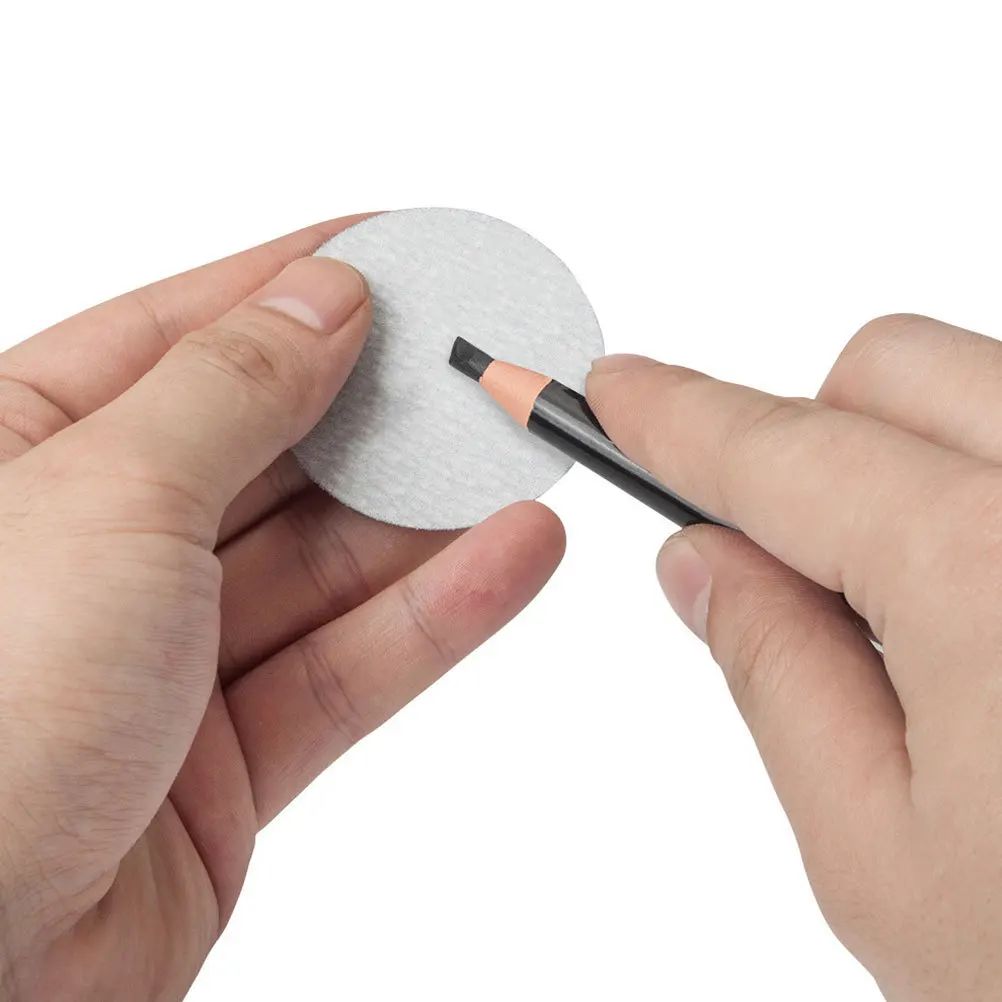 100Pcs Sandpaper Pencil Sharpener for Eyebrow Sketch Drawing Painting Tips Durable Practical Small Compact Pencils Sharpener