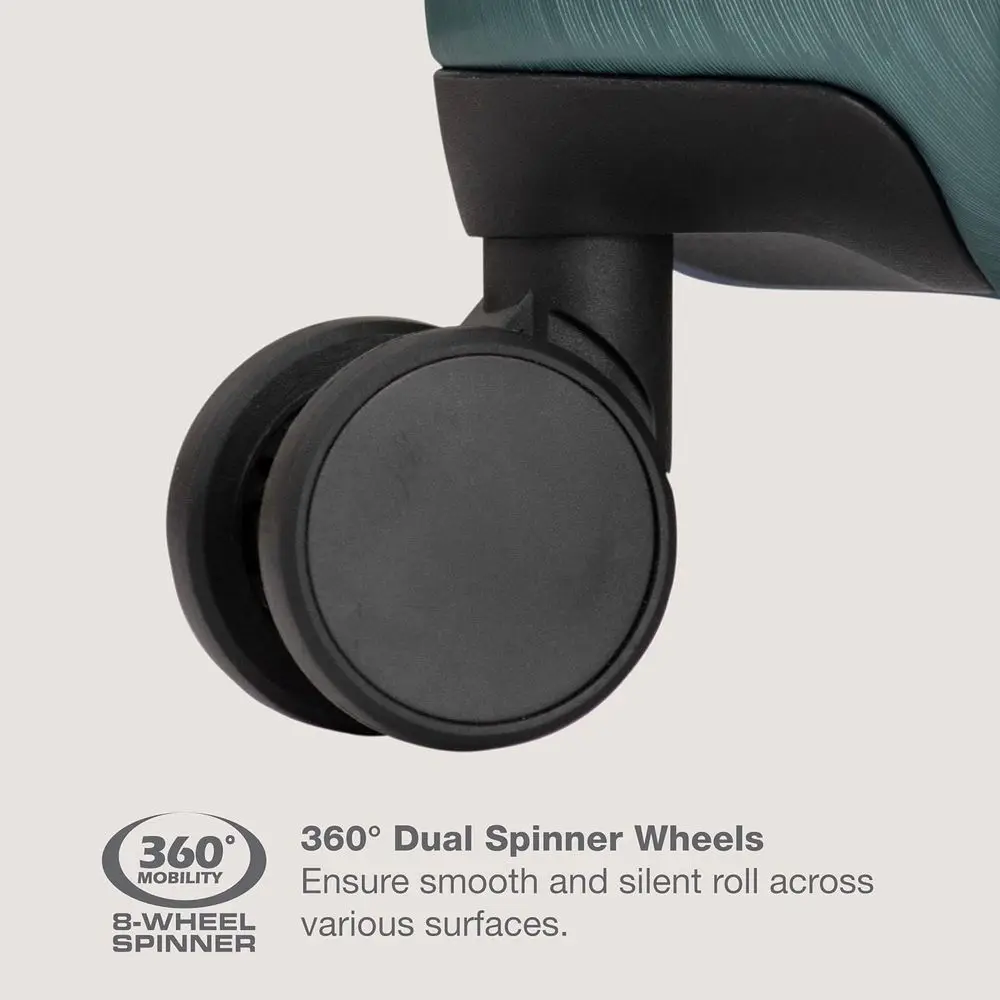 Bagagem giratória extensível vermelha Boren média de 26 polegadas com 8 rodas Teal