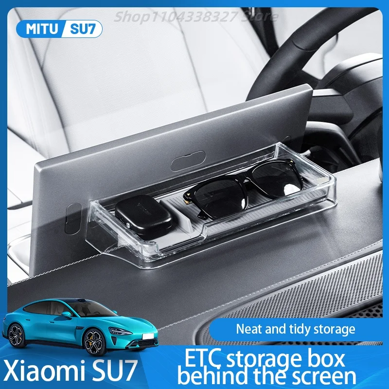 

xiaomi SU7 Storage Box Rear Screen Tray ABS Car Central Control Tissue Box Supplies Accessories