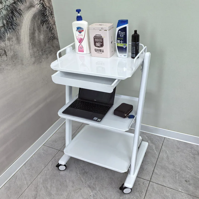 

Rolling Cart with Wheels Portable Trolley Beauty Salon Hairdressing Auxiliary Cart Tool Trolly Cosmetic Salon Furniture Cart