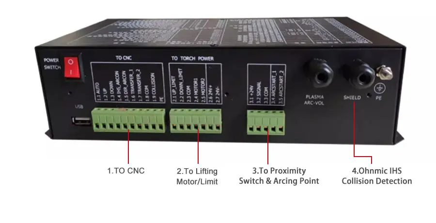 Controller Printnc CNC Kit F2100B / SF-2100C / F2100T+F1621+JYKB-100-DC24V-T3 2-Achsen-Plasmaschneidemaschine Höhenbrennersteuerung – Detail 7