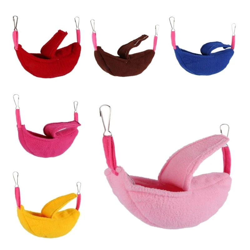 Pet Hanging Hammock Small Animal Warm Bed Fruit Shape Swing Toy for Hamster Young Squirrel Junior Guinea Pigs Drop Shipping