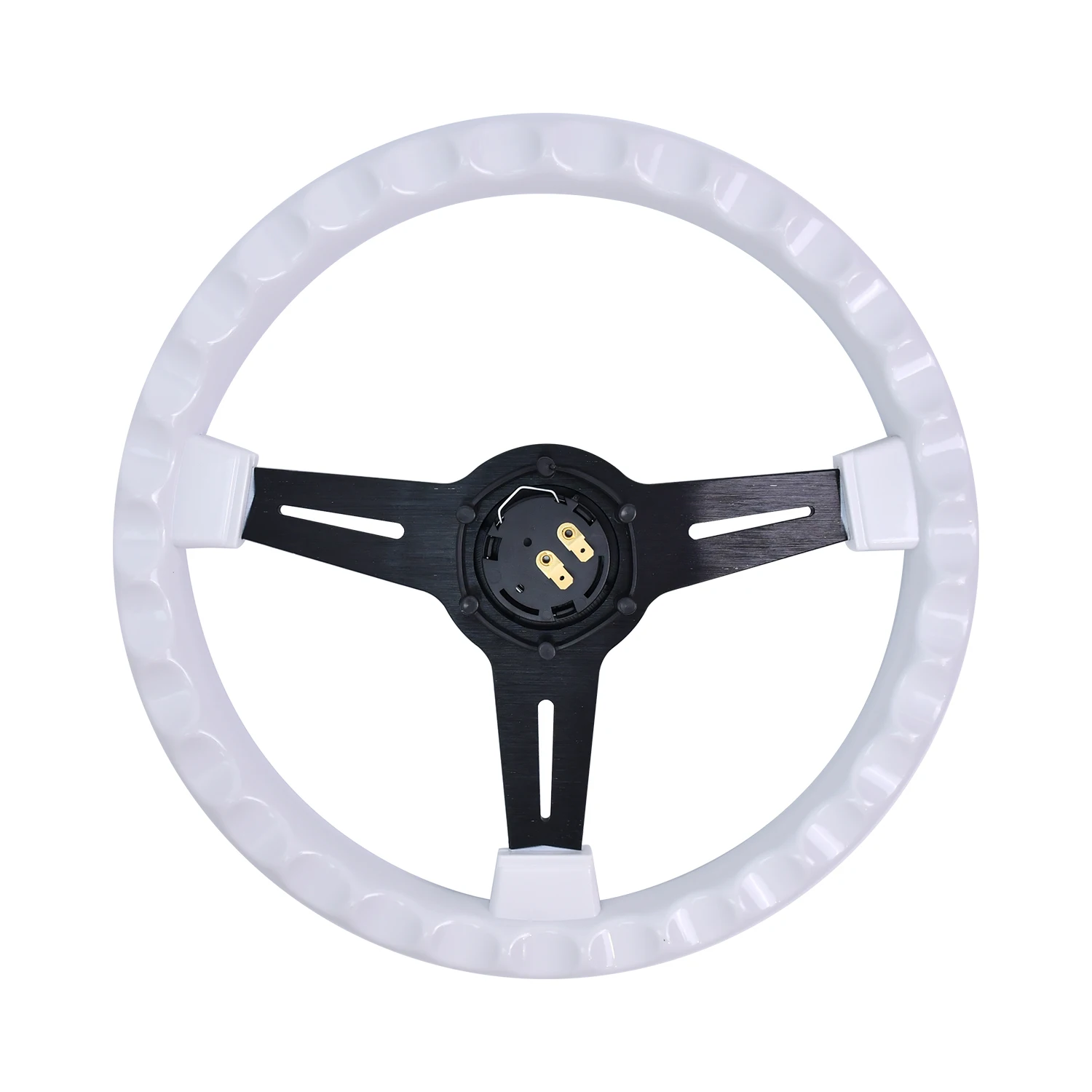 TIYPEOR Vintage Rivet Racing Steering Wheel Universal Old Car Modified Steering Wheel 5