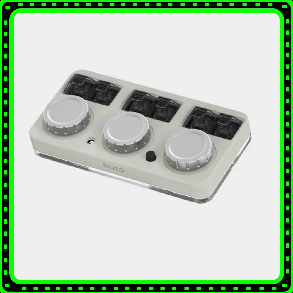 

DOIO Aluminum Alloy 3-Knob PS/PR Customized Programmable Mechanical Keyboard Workbench VNet X-03 Acrylic Shell Available gifts
