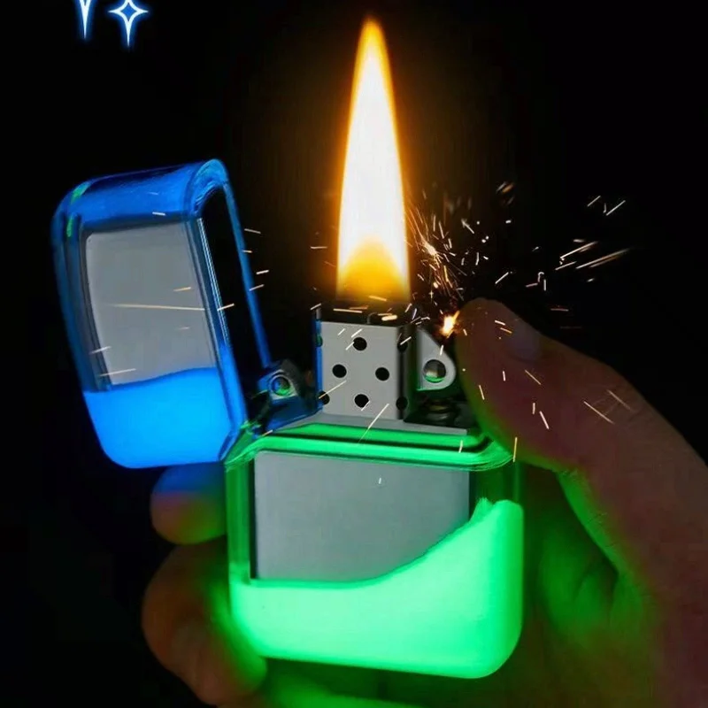 

Самая продаваемая ветрозащитная зажигалка со светящимся шлифовальным кругом и прохладным акриловым корпусом можно использовать в качестве подарка для друзей!