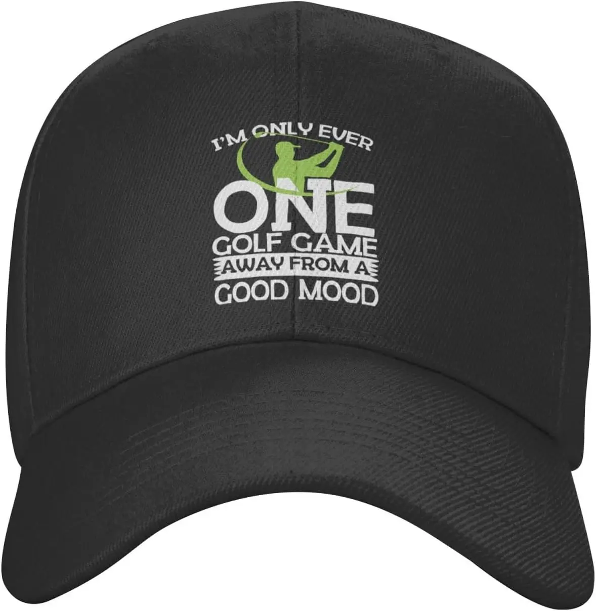 One Golf Game Away from Mood Funny Soft Baseball Cap Perfect for Adding a Playful Touch to Your Outfits