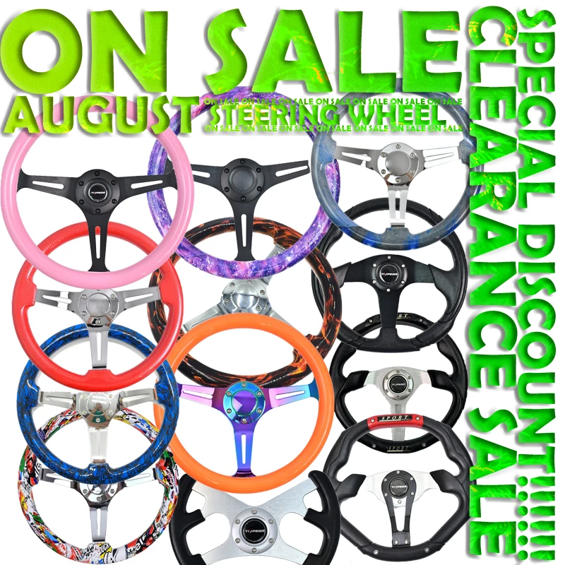 

Special Off Multiple Color ABS Steering Wheel 350mm/330mm Universal Wheel For Racing Style