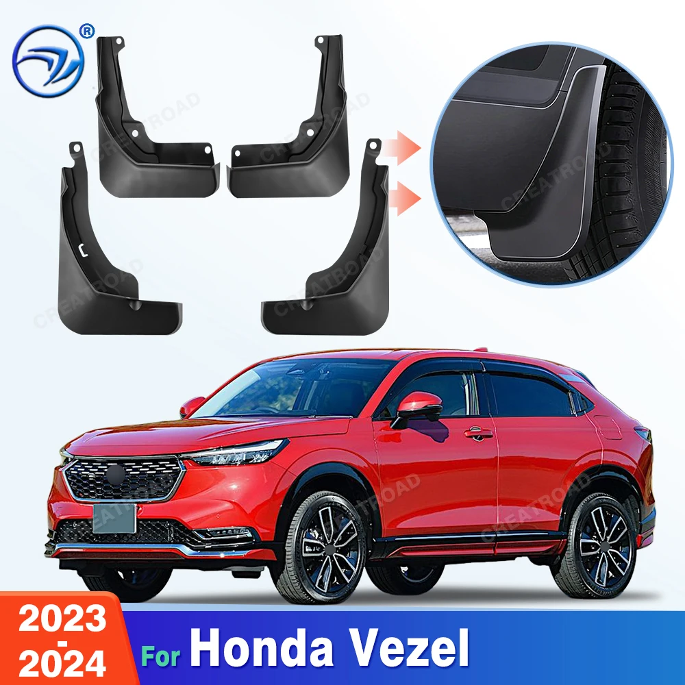 For Honda Vezel 2023-2024 Fender Mudflaps Splash Guards Mudguards Mud Flaps Car Accessories