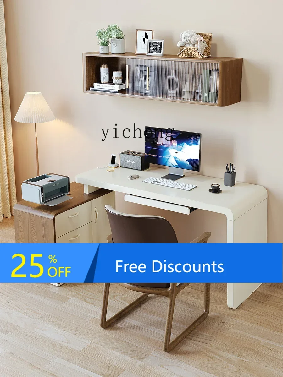 

Письменный стол из цельного дерева AA, домашний компьютерный стол, настольный светильник, роскошь и простота, современный выдвижной угловой стол для учебы, спальня