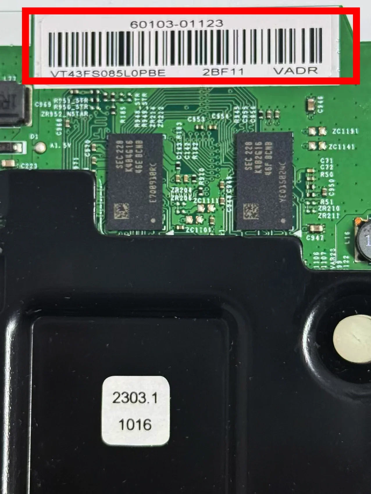 New VT43FS085L0PBE 60103-01123 for Samsung Motherboard UN43T5202AGXPE UN43T5202AG 43 inch TV Main board 43B6DF1DT
