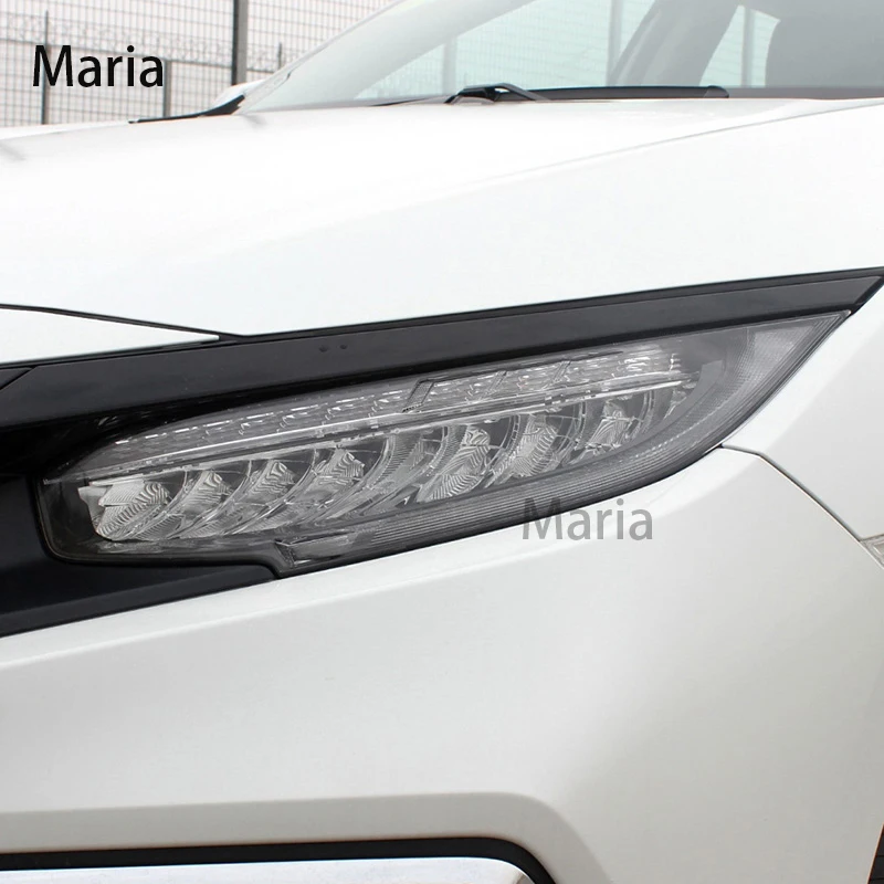 

For Civic 11th Gen 2022 -2023 Accessories Car Headlight Protective Film Headlamp Transparent Black TPU Sticker