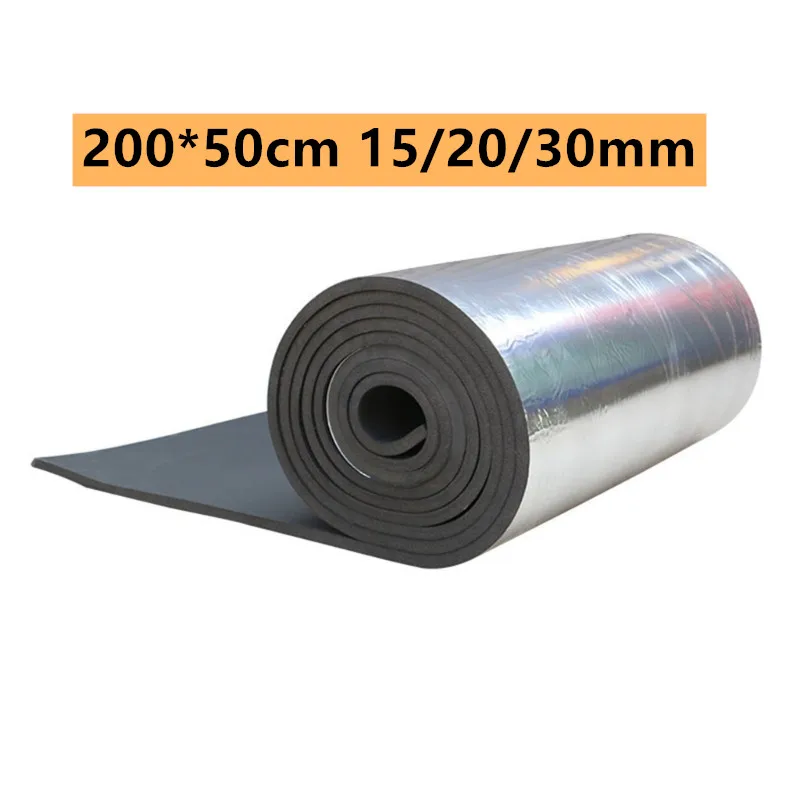 Tapis insonorisant pour voiture, 200x50cm, 15/20/30mm, insonorisation thermique, accessoires en mousse à cellules fermées