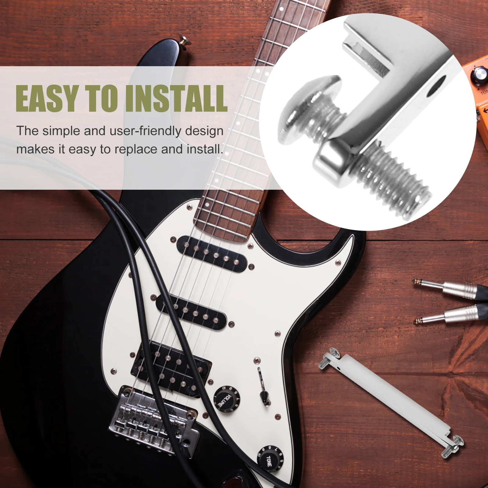 

1Pcs Easy Install Metal Guitar Bridge Saddle Replacement for Electric Acoustic Guitar Accessories