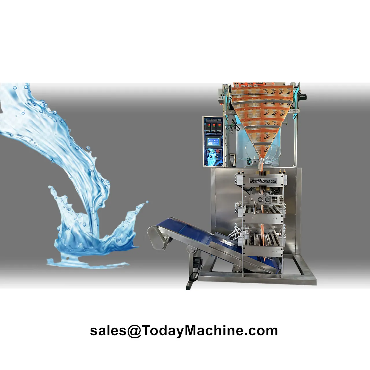 Multi Lane 4 Side Seal Liquid Shampoo Sample Sachet Packing Machine