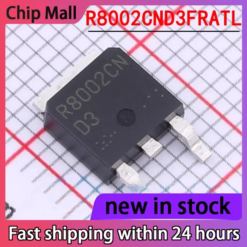1PCS Brand New R8002CND3FRATL TO-252 N Channel Withstand Voltage: 800V Current: 2A Field-effect Transistor