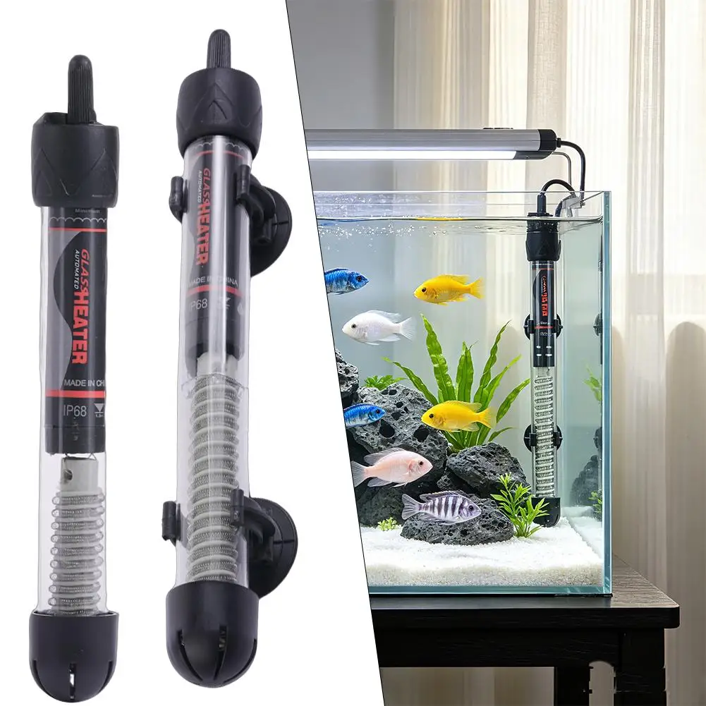 Einstellbarer Aquarium-Heizer mit automatischer Konstanttemperaturregelung, Heizstab für Aquarien, Tauchthermostat, 25/100/200/300 W. – Detail 9