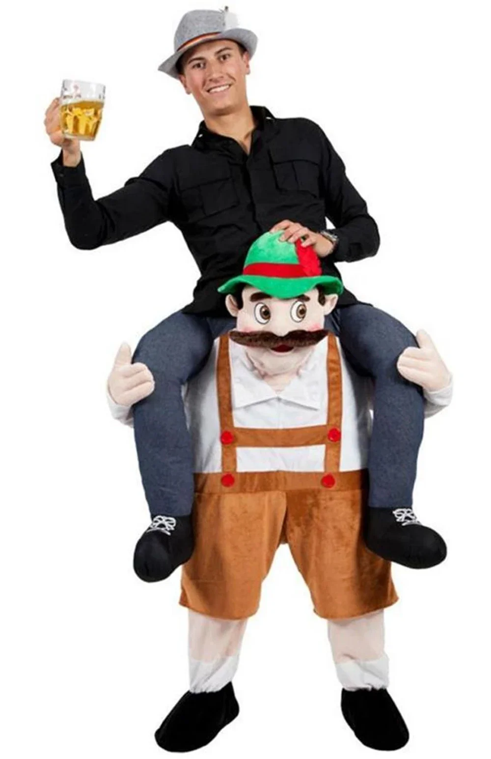 Costumes de mascotte originaux à enfourcher, pantalons d'animal amusants, déguisements fantaisie, costumes de cosplay pour adultes pour l'Oktoberfest et Halloween.