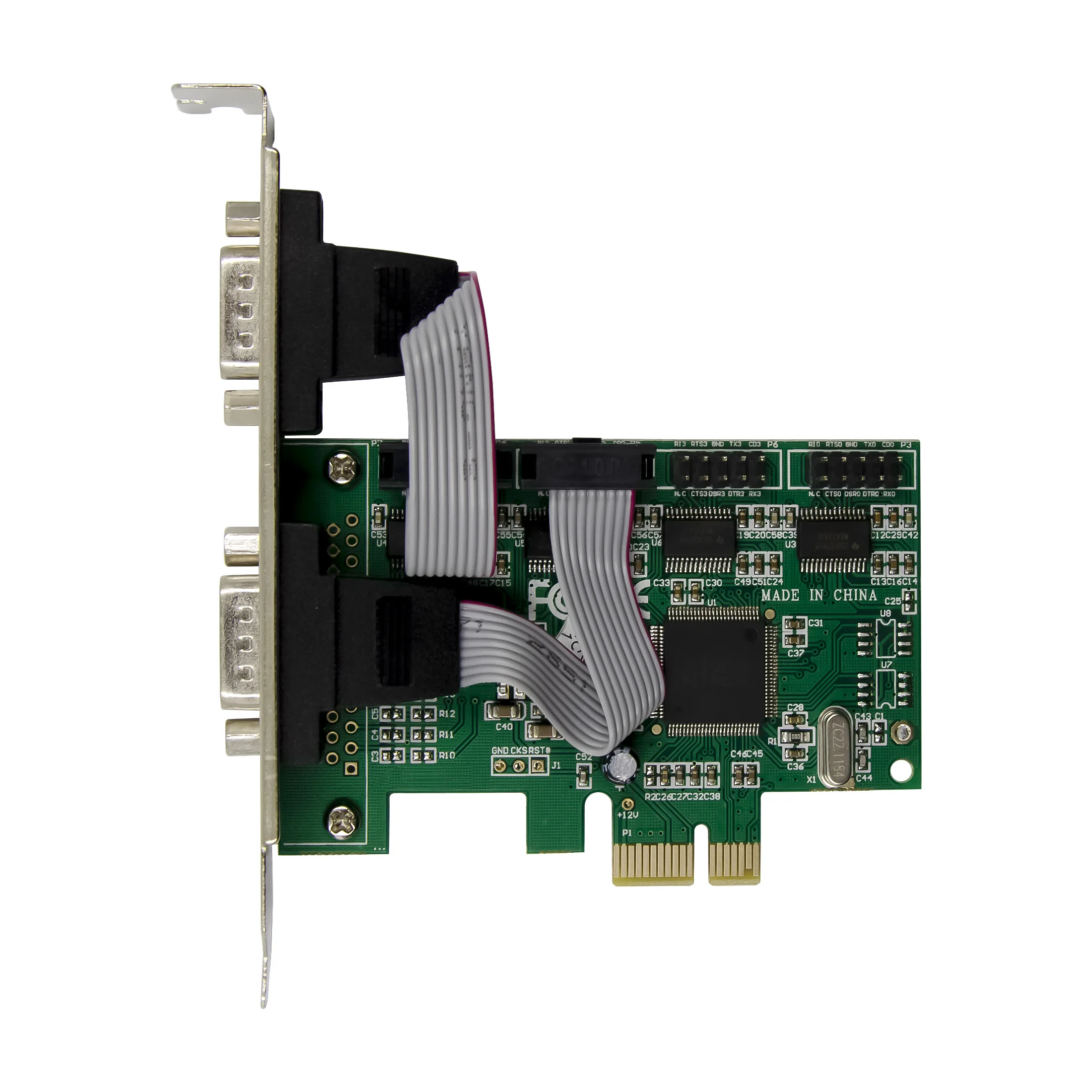 Sunweit ST310 PCIE CH384L 4S DB-9 RS232 بطاقة المنفذ التسلسلي بطاقة التحكم PCI Express
