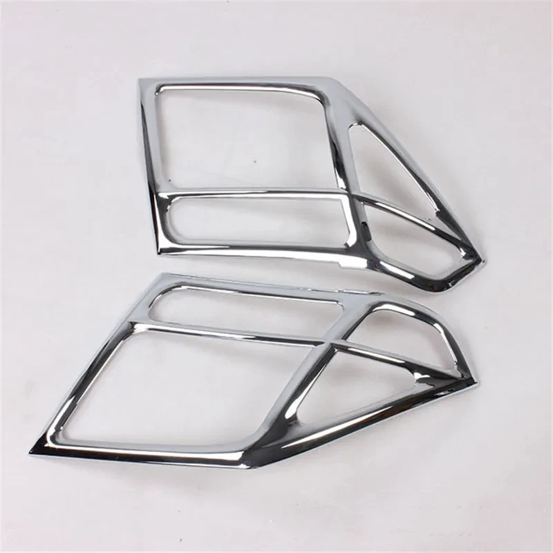 High Quality 2pcs ABS chrome Electroplating  for nissan NAVARA d40 2007-2013 headlamp front light head light plated