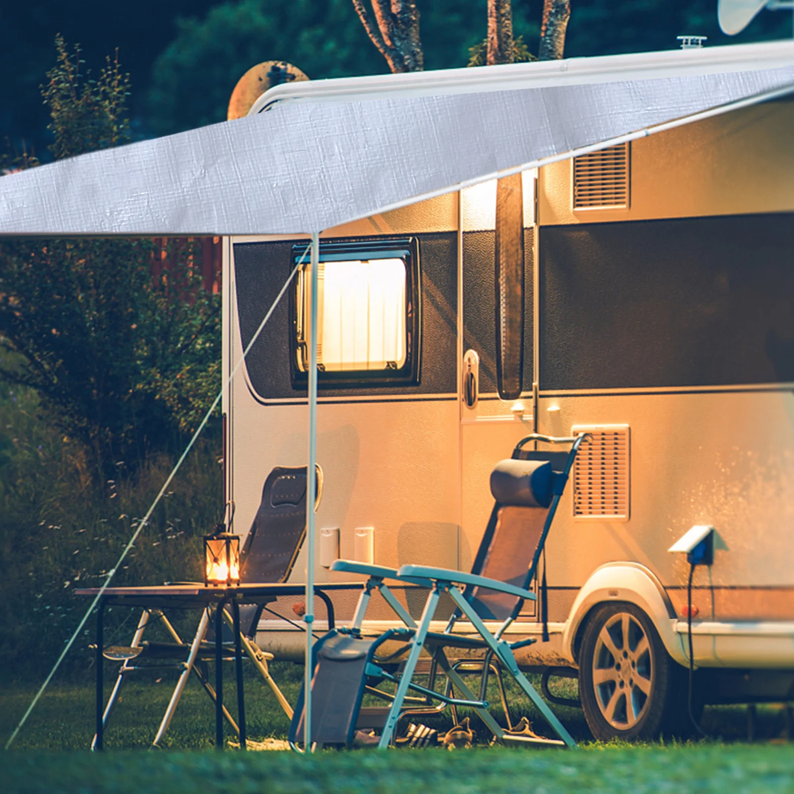 

1Pcs Waterproof Tarpaulin Heavy Duty Sun Rain Proof Cover with Eyelets for Outdoor Garden Furniture Pool Construction Machinery