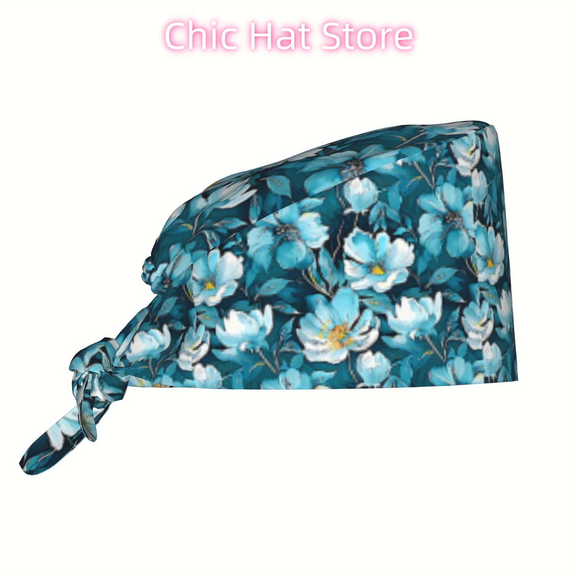 1pc of a Printed Work Hat Featuring Tropical Plants And Flowers, a Stylish Headscarf for Both Men And Women, Lightweight with an