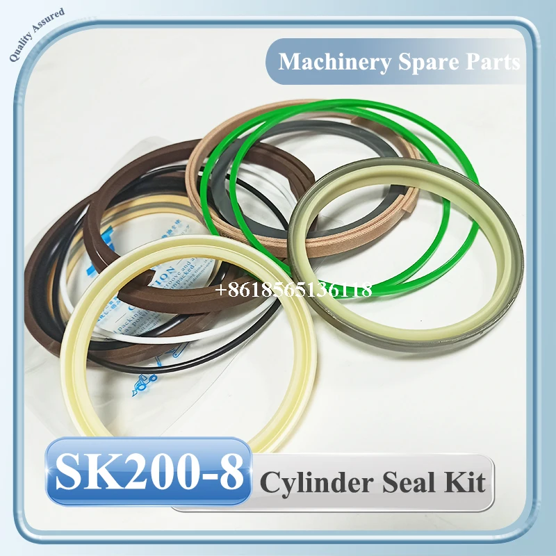

SK200-8 Excavator Hydraulic Cylinder Boom Arm Bucket Seals Kit For Hydraulic Cylinder Repair kit