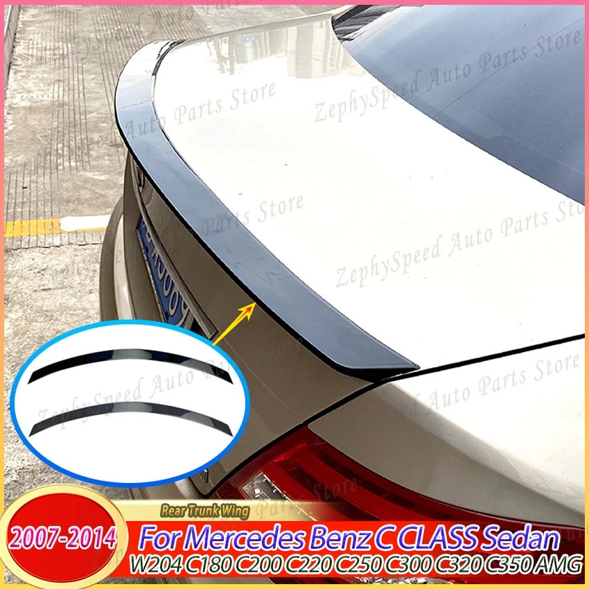 

Rear Trunk Wing Spoiler For Mercedes Benz C CLASS Sedan W204 C180 C200 C220 C250 C300 C320 C350 AMG 2007-2014 Car Accessories