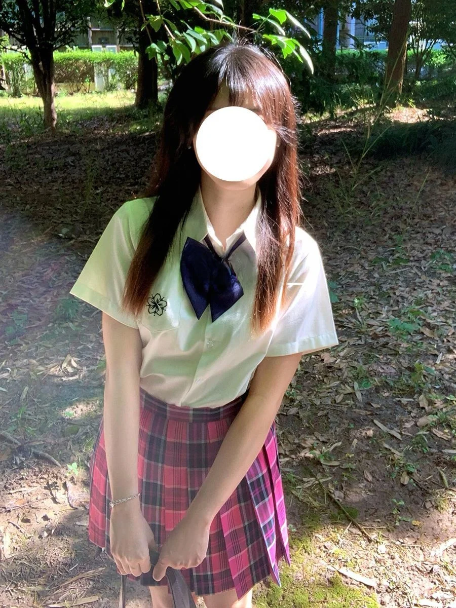 

Розовый красный японский Sle orm irt Loose ort Sve Женский модный комплект School Class orm Knot mid High Waist