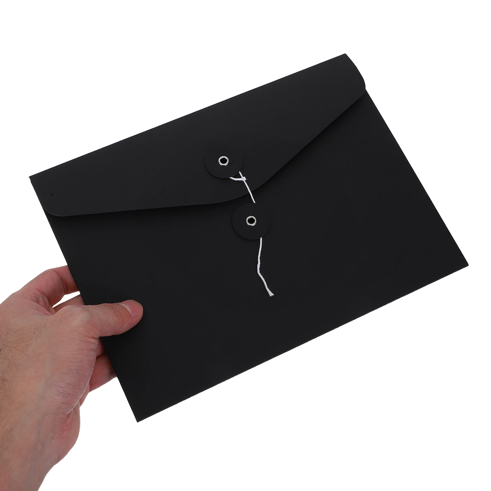 

10Pcs Vintage Paper Filing Envelope Folders Kraft A4 A5 Document Organizer Horizontal Folder Pockets String Fastener Closure