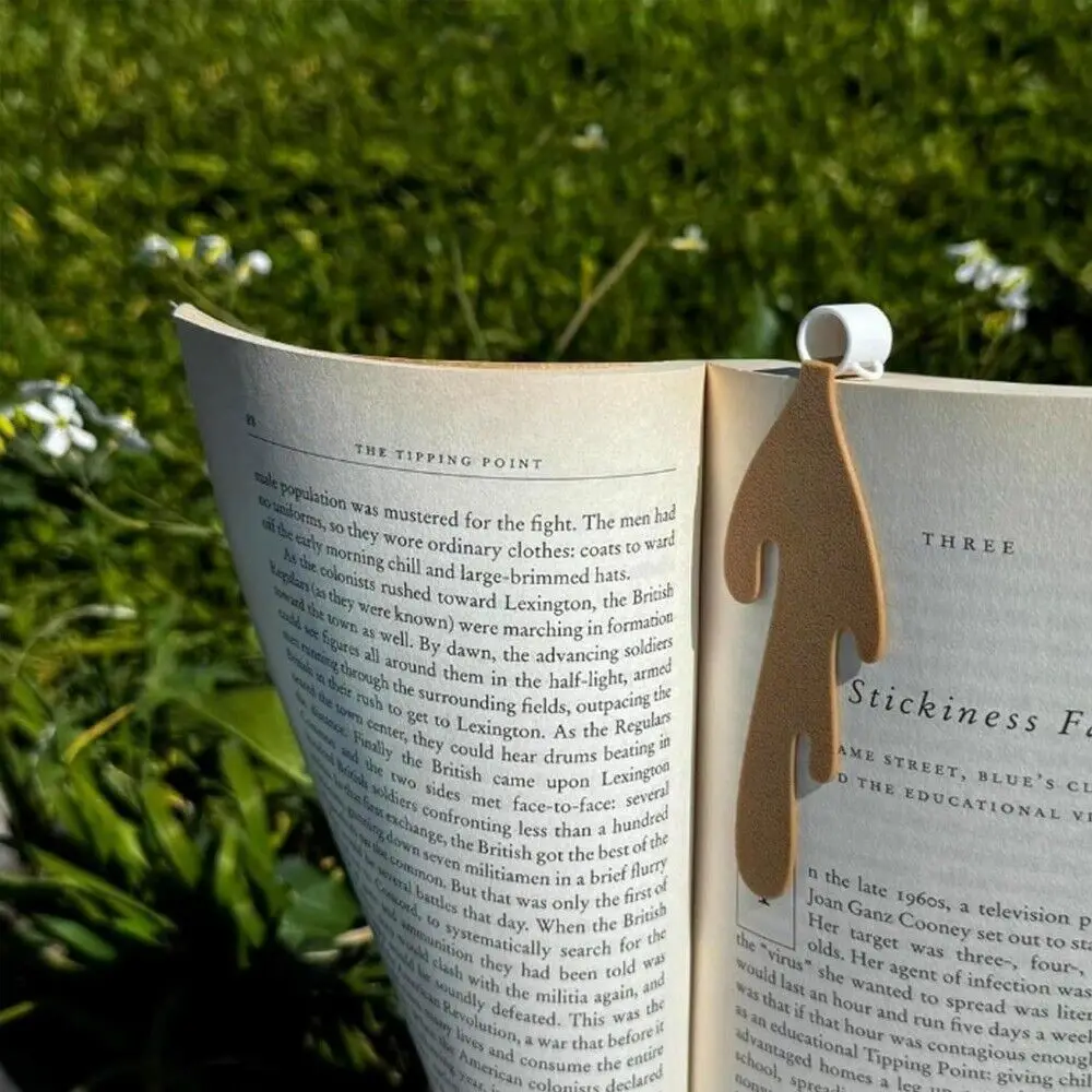 Creative Spilled Coffee Bookmark Unique Coffee Cup Spill Bookmark Funny Book Lovers Gifts Office School Stationery Supplies