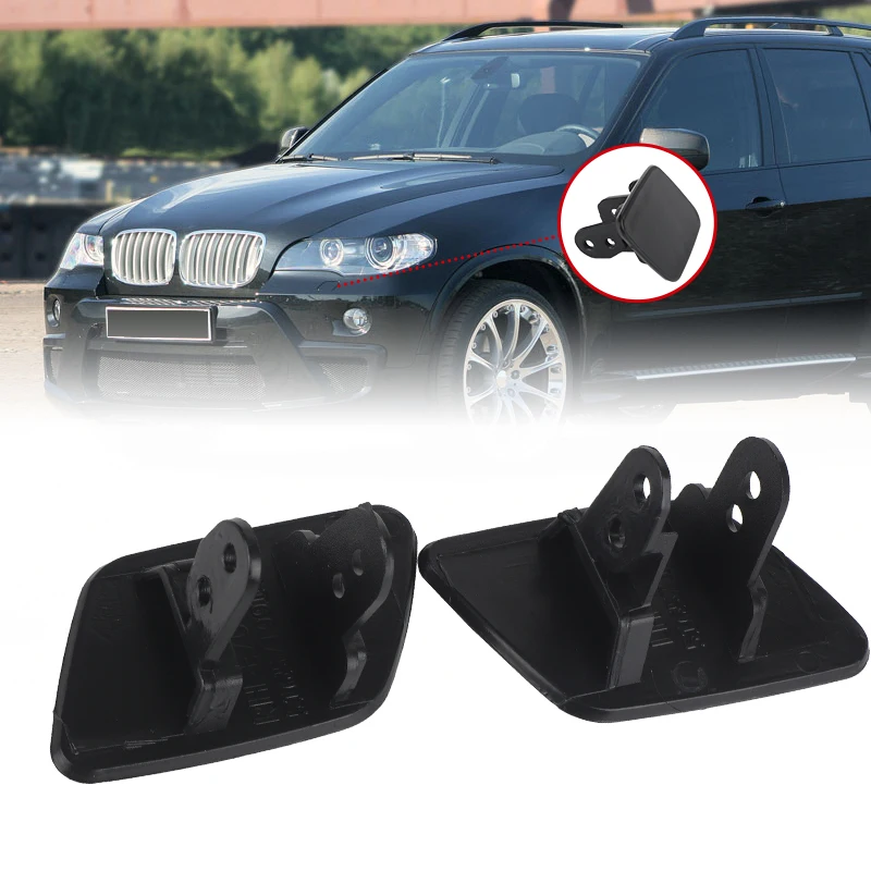 

2 шт., передний бампер, форсунка омывателя фар, крышка для BMW X5 2007-2010 E70 2006-2013 SUV 51657199142/ 51657199141