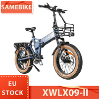 SAMEBIKE XWLX09-II Mountain Electric Bike 1000W Motor 48V 15Ah Battery 20*4 inch Fat Tire EBike 50km/h Max Speed 130km Max Range