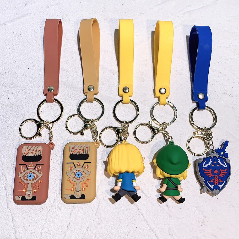 Legend of Zelda Tears of the Kingdom Figure Key Ring Cute Doll Fashion Bag Ornament Key Chain Car Pendant Gift