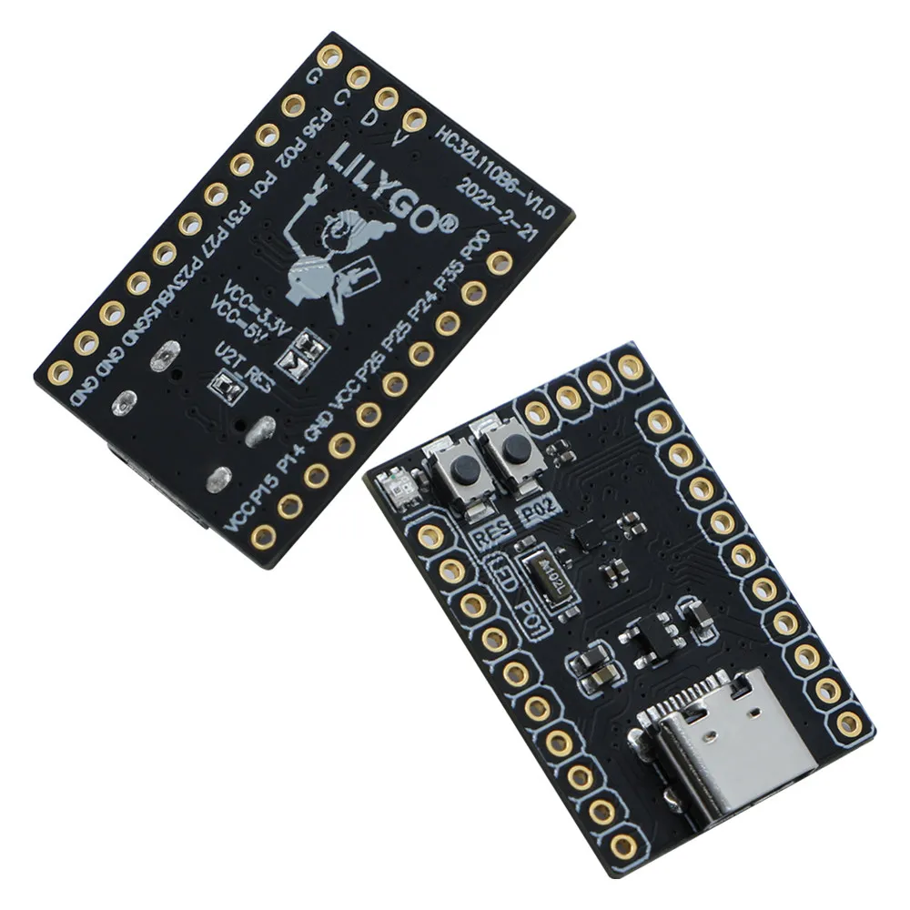 LILYGO T-HC32 Development Board with HC32L110B6 (CSP16) MCU - Compact Size