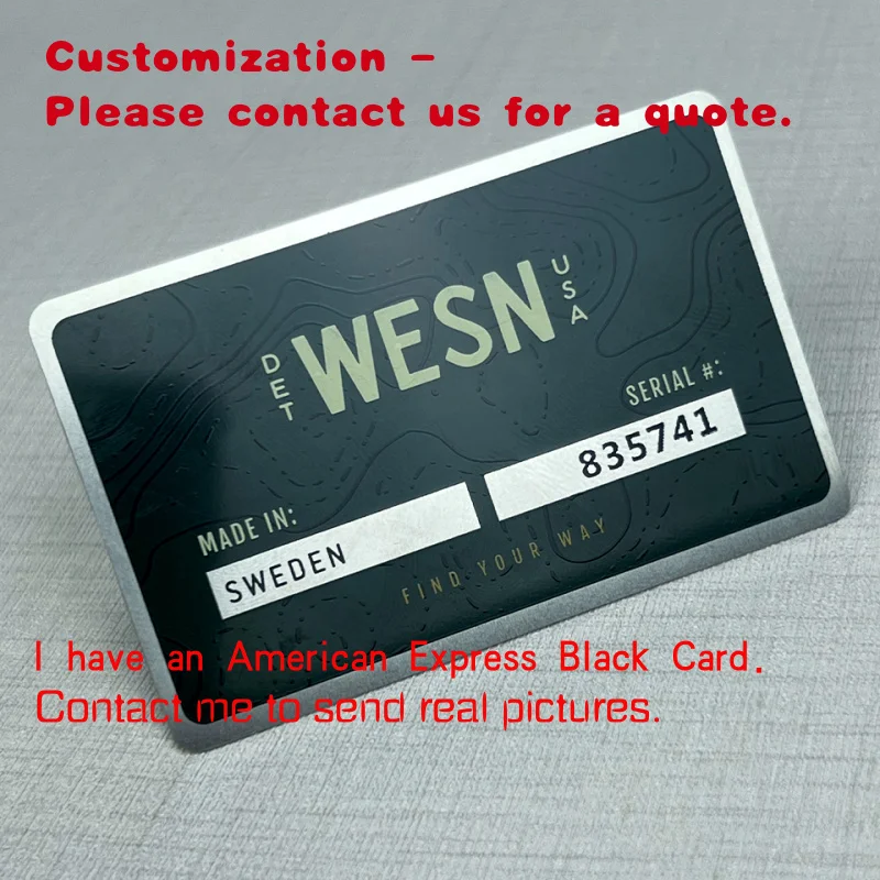 

custom.High Quality Personalized Black Silver Metal Hollow Stainless Steel Membership Card