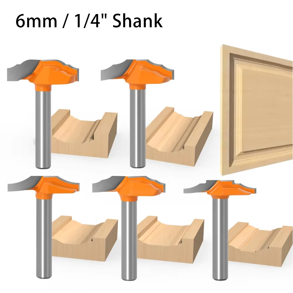 Cabinet Floral Line Molding Router Bit 6mm 1/4