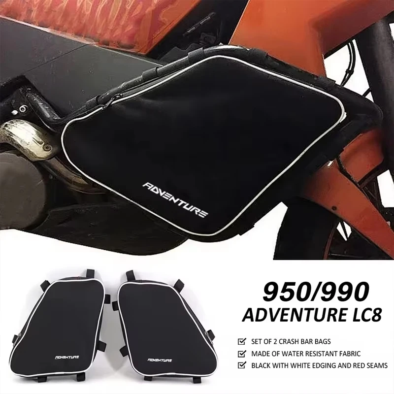 

Motorcycle Frame Crash Bars Waterproof Bags Bumper Repair Tool Placement Bag For LC 8 9 50/9 90 Adventure ADV
