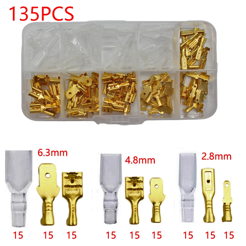 Boxed Crimp Terminal,copper pipe Connector,U/O Shaped Splicing Termination 2.8/4.8/6.3mm Wire Connector Cable Termination Pliers