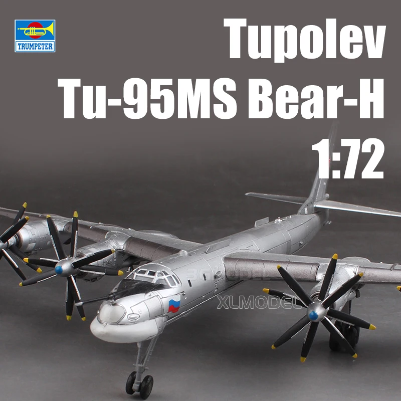 Trumpeter Plastic Assembled Model Kit TP01601 Tupolev Tu-95MS Bell-H Heavy Bomber 1/72