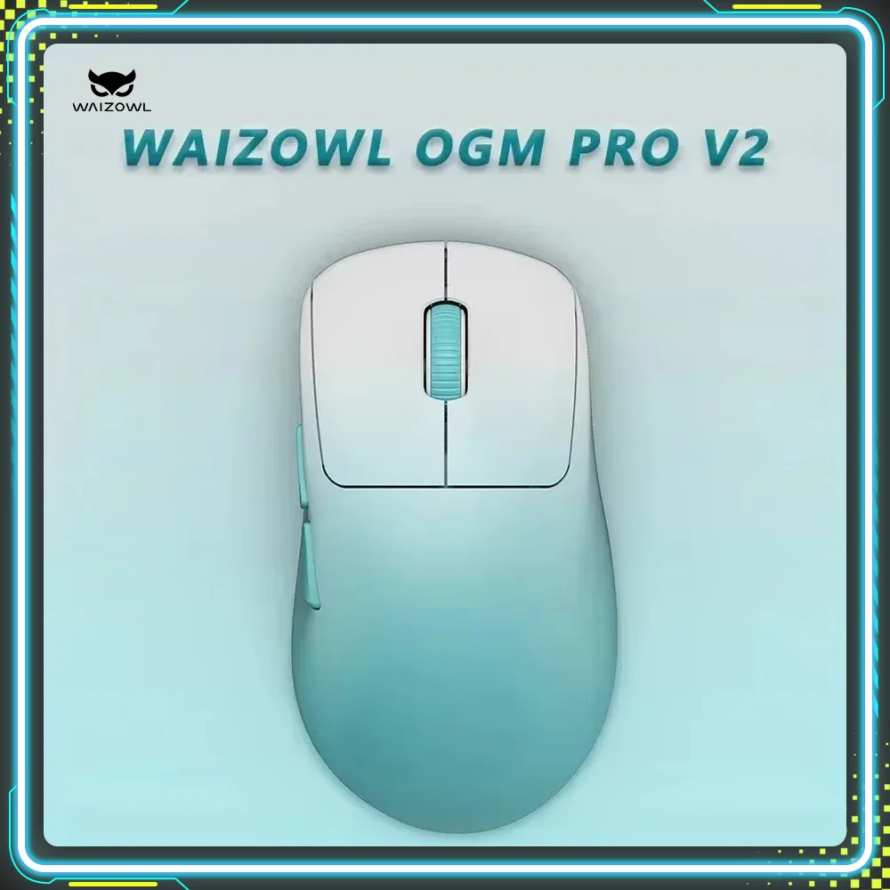 

Waizowl OGM Pro V2 Gaming Mouse Paw3950 30000dpi Lightweight Wireless Bluetooth Wired Tri-Mode Mice PC E-sports Accessory Gifts
