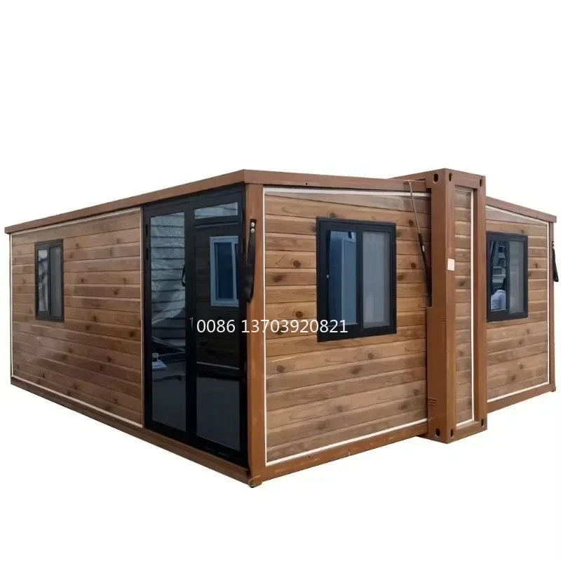 Luxury Proof 20ft 40ft Prefab Expandable Container House Steel Portable Prefabricated Villa 2 Bedroom with Bathroom