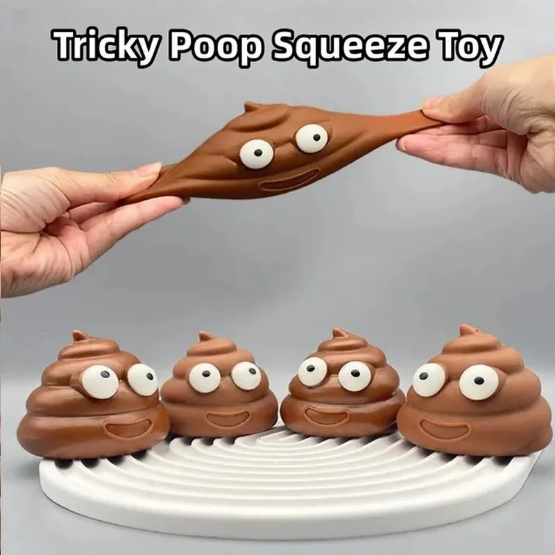 Stool Squeeze Toy Adult Funny Stress Reliever Tricky Toy Poop Creative Children Prank Fidget Toy Office Decompression Decor Gift