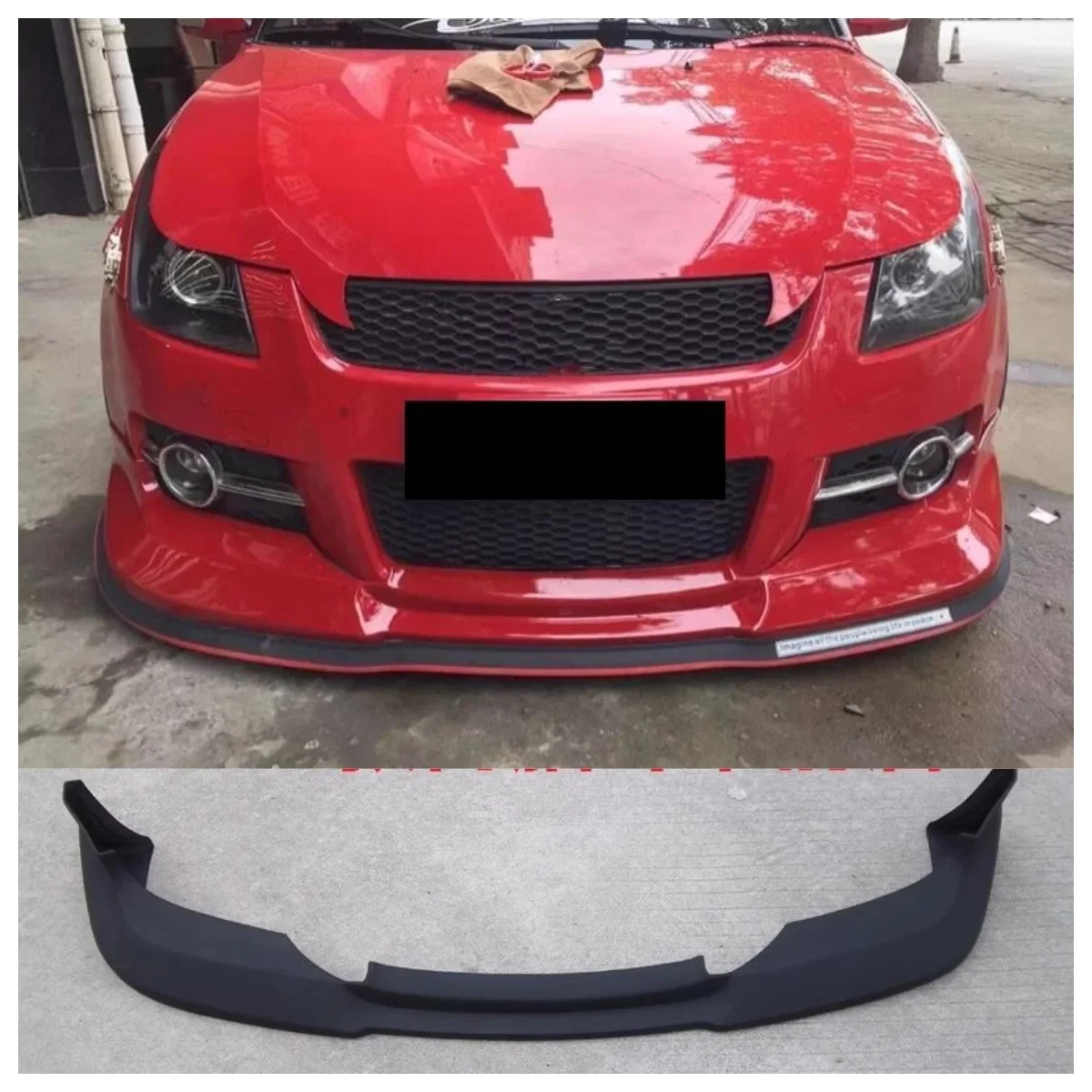 Car Front Bumper Lip for Suzuki Swift SL CS JMD T3.5 11-12 modified front shovel Auto accessories