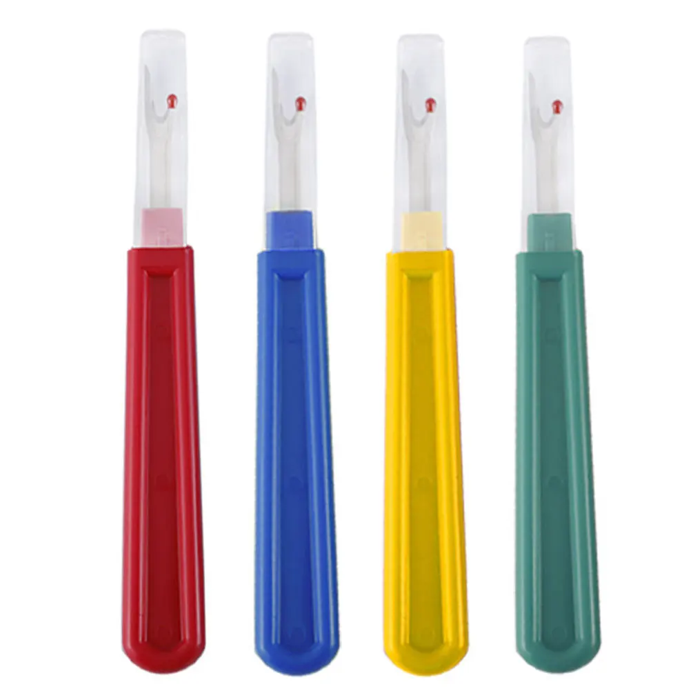 9 قطعة التماس الممزق غرزة Unpicker عدة مقبض بلاستيكي شفرة معدنية أدوات التطريز قطّاعة سن اللولب مزيل الخياطة للمنزل Diy بها بنفسك #4